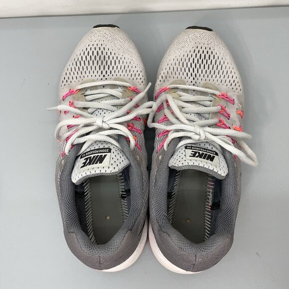 Nike Air Zoom Pegasus 33 Sneakers Shoes Running Training Gray Womens 8 - Picture 9 of 13